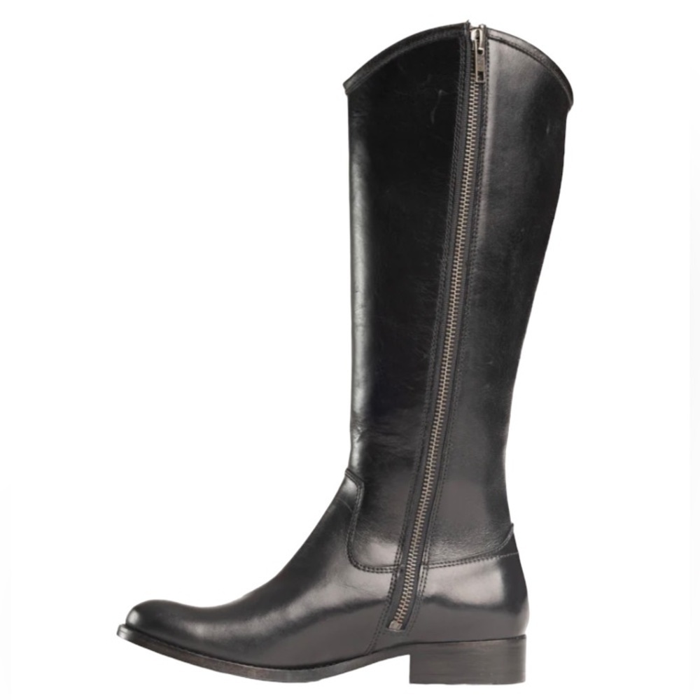 FRYE MELISSA BUTTON INSIDE ZIP Genuine Leather Side Zip Boots NWOT Sz 6 - Picture 4 of 17